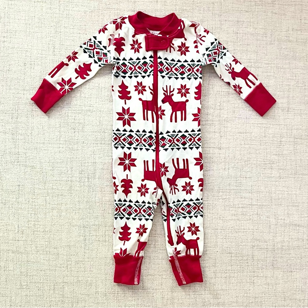 Hanna Andersson Dear Deer Baby Zip Sleeper Size 3-6 Months